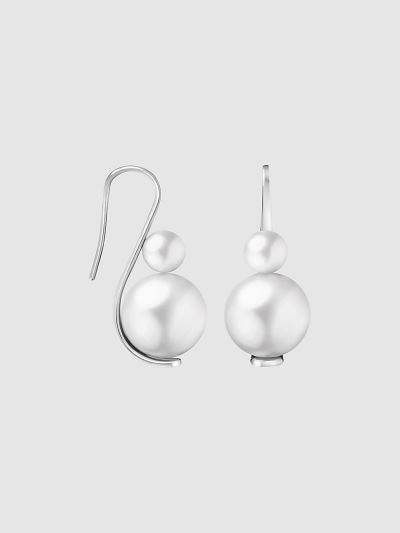Calvin Klein Táskák & Kiegészítők HU693536 | Calvin Klein Pearl Drop Női Fülbevaló Titán